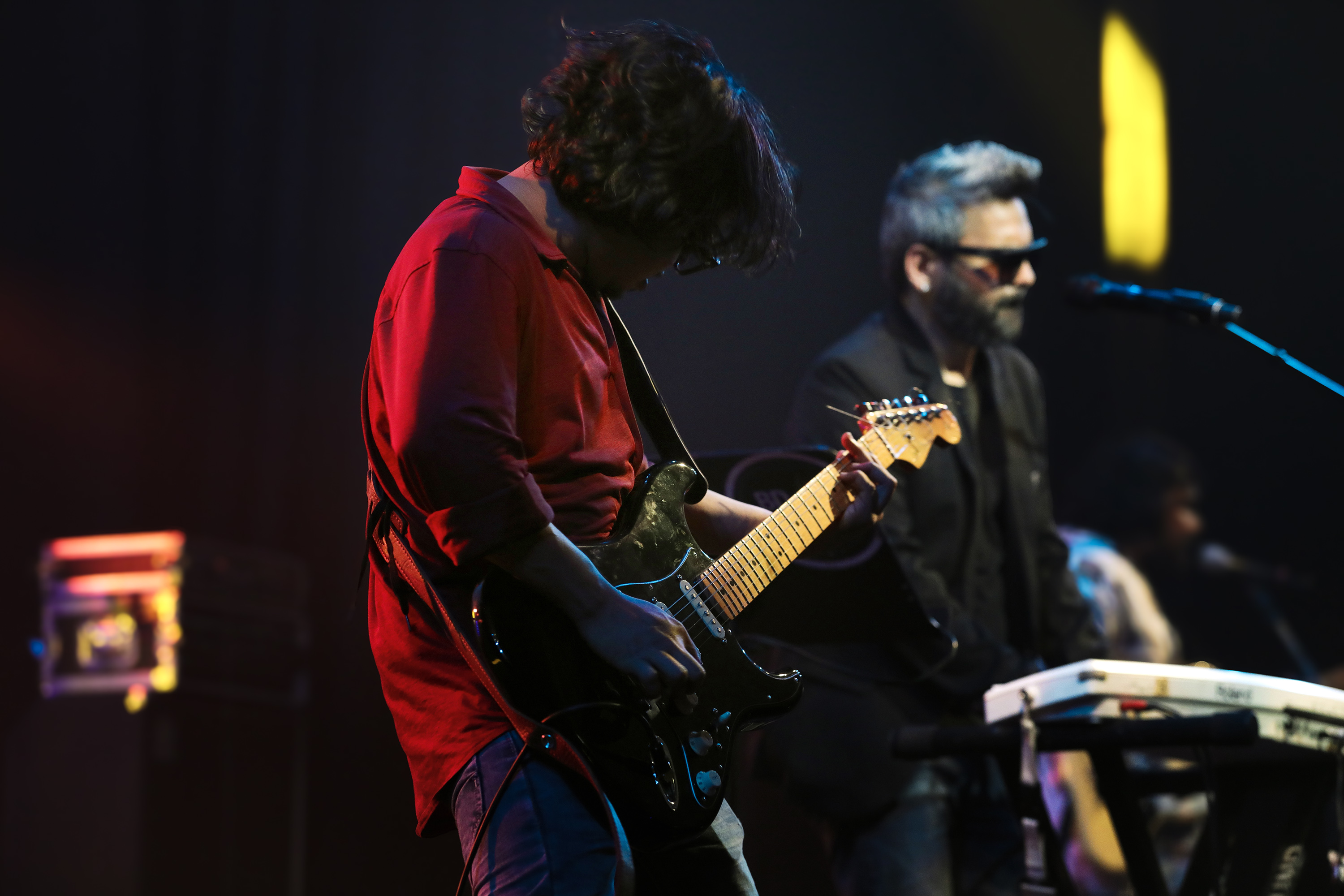 Samee performing with Habib Wahid in New York